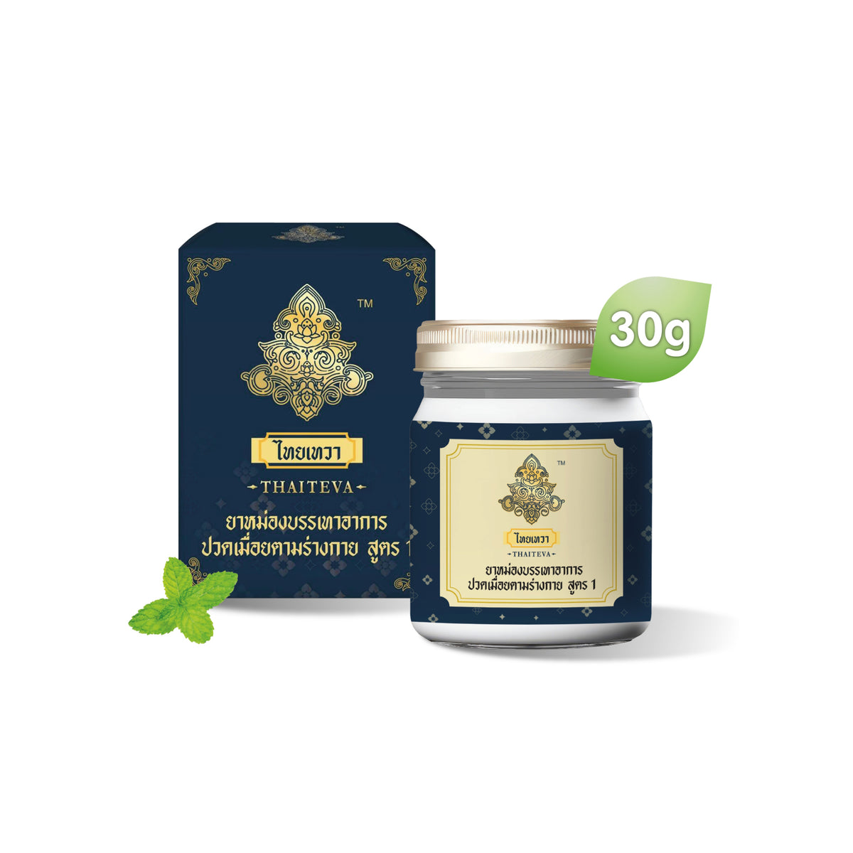 Traditional Thai Herbal Balm Formula 1 (Thai Thewa) — 30 g