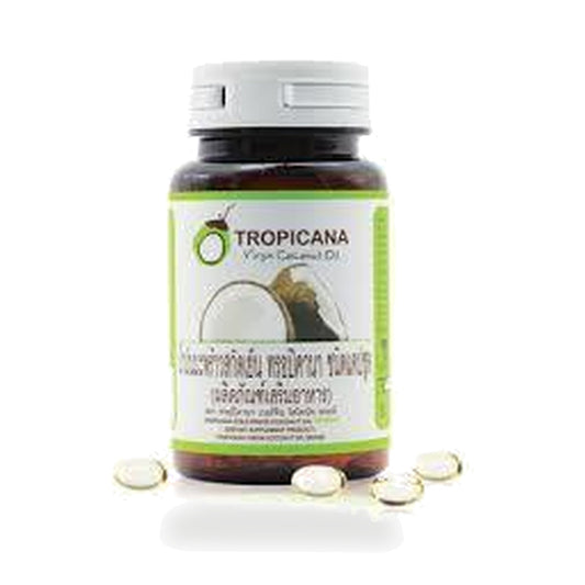 Tropicana Oil Virgin Coconut Oil Capsules 500mg — 60 Capsules
