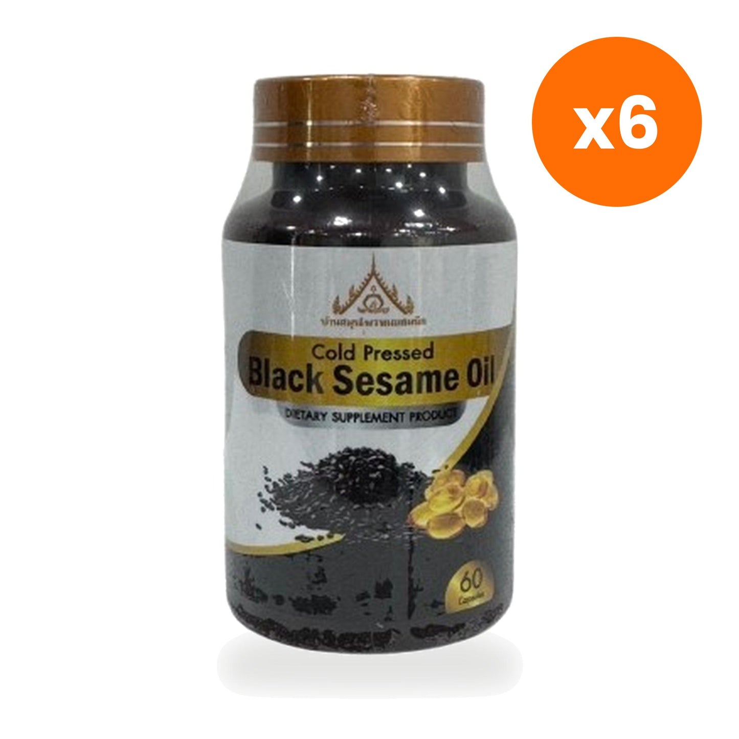 Tumrub Thai Black Sesame Oil Capsules 60 Capsules