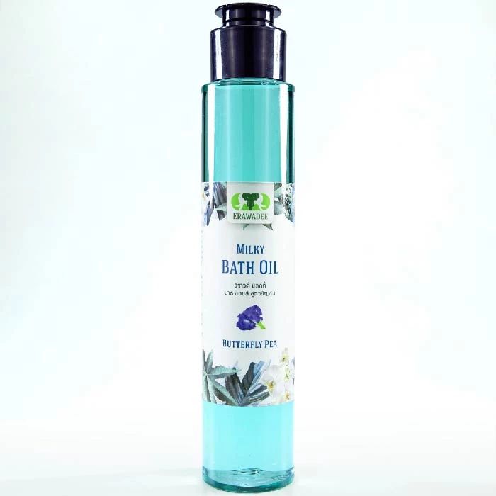 Erawadee Milky Bath Oil with Butterfly Pea Aromatherapy Relaxation