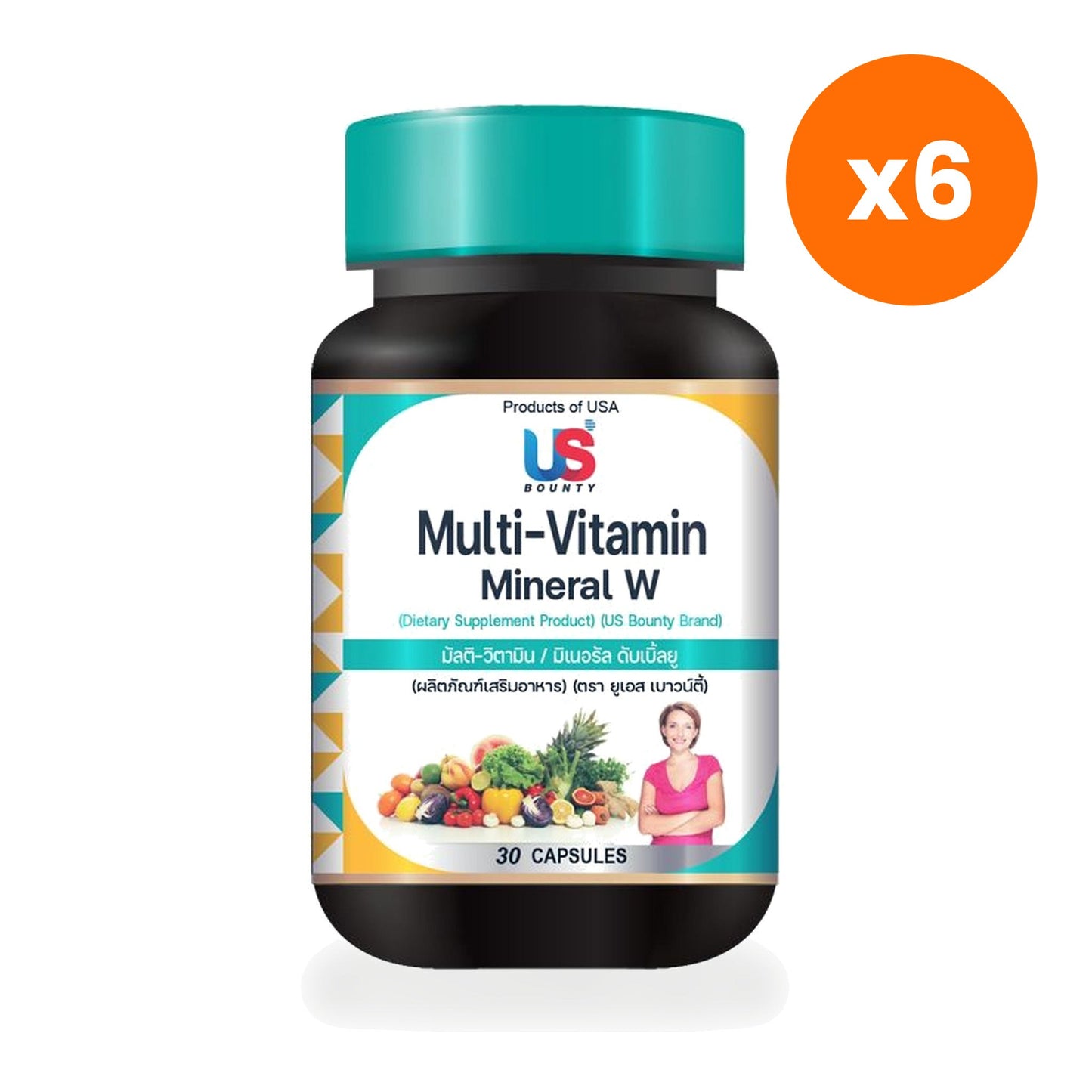 US Bounty Multivitamin Mineral Women 50+ Capsules 30 Capsules