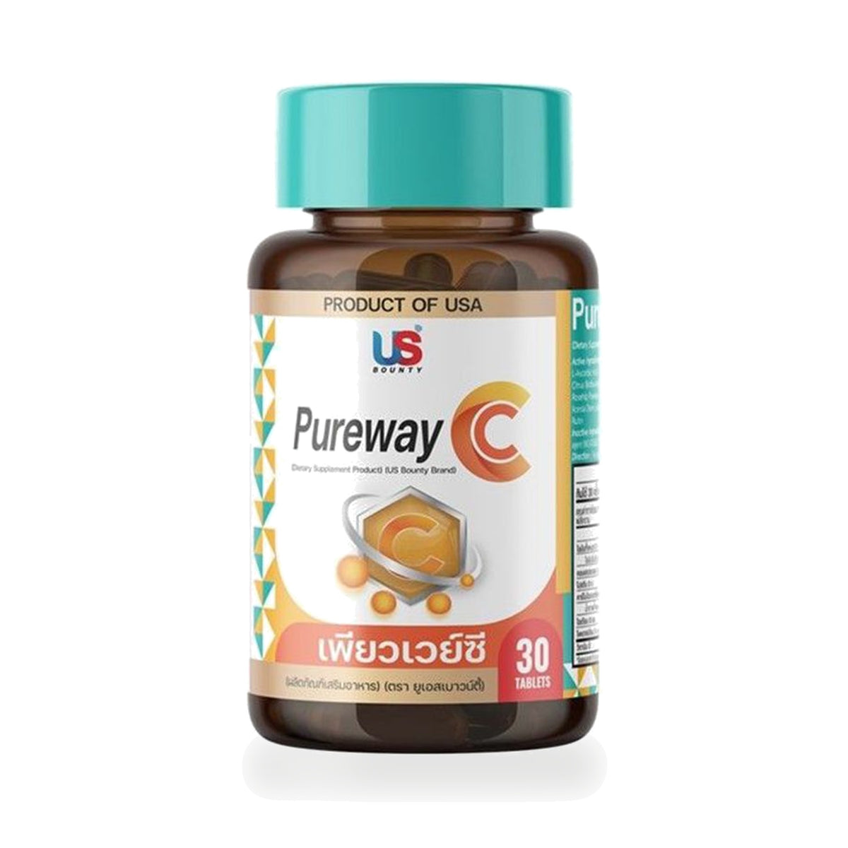 US Bounty Pure Way-C Vitamin C 1,000mg Tablets — 30 Tablets