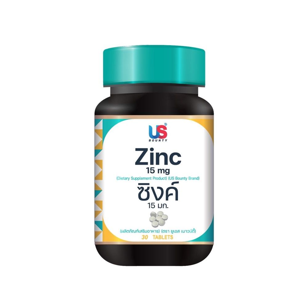 US Bounty Zinc Gluconate 15mg Tablets — 30 Tablets