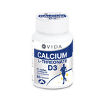 VIDA Calcium L-Threonate + Vitamin D3 Capsules — 60 Capsules