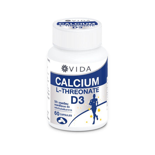 VIDA Calcium L-Threonate + Vitamin D3 Capsules — 60 Capsules