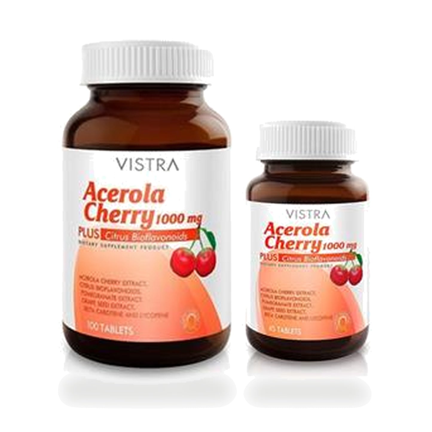 VISTRA Acerola Cherry Tablets 1,000mg — 145 Tablets (100 + 45)