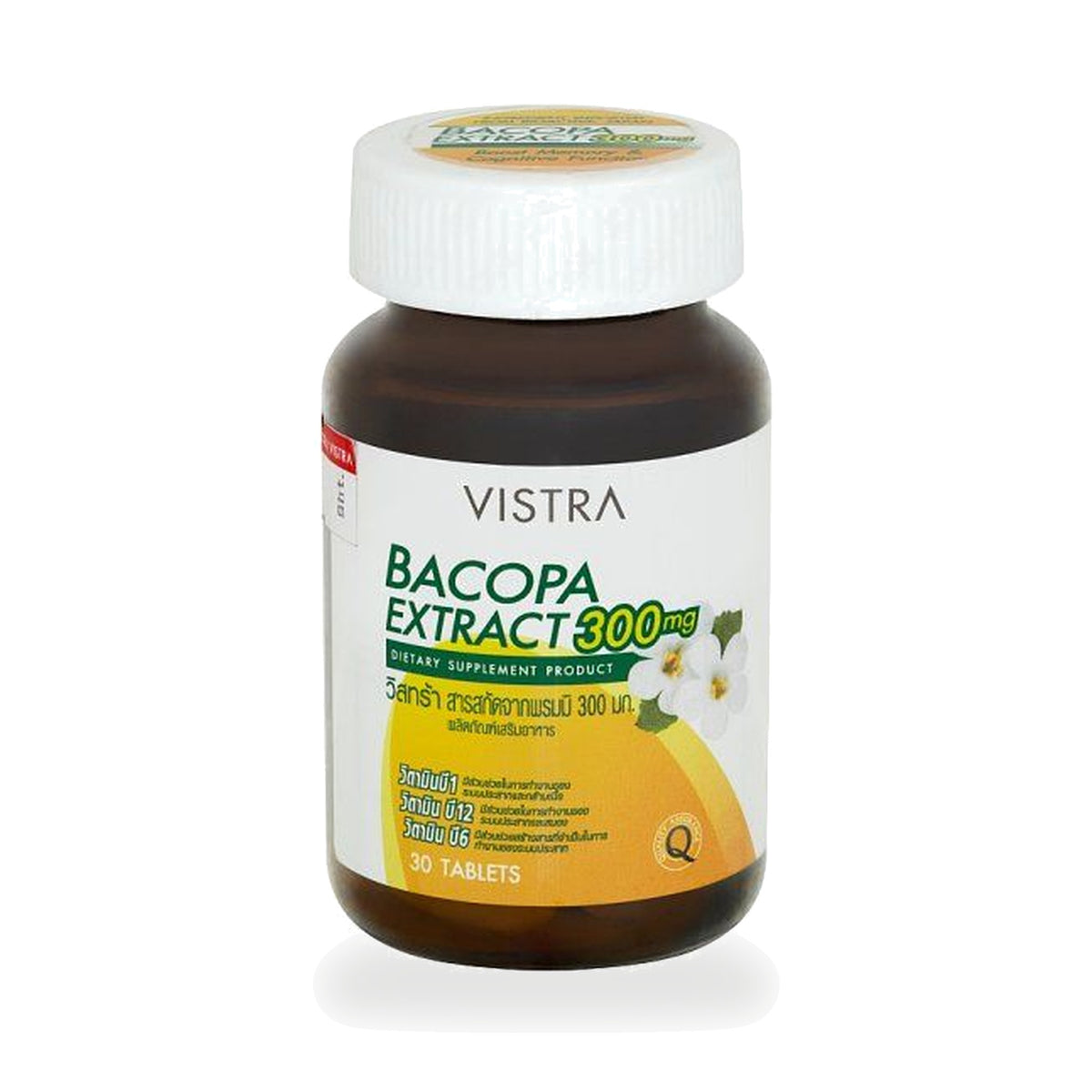 VISTRA Bacopa Extract 300mg Tablets — 30 Tablets