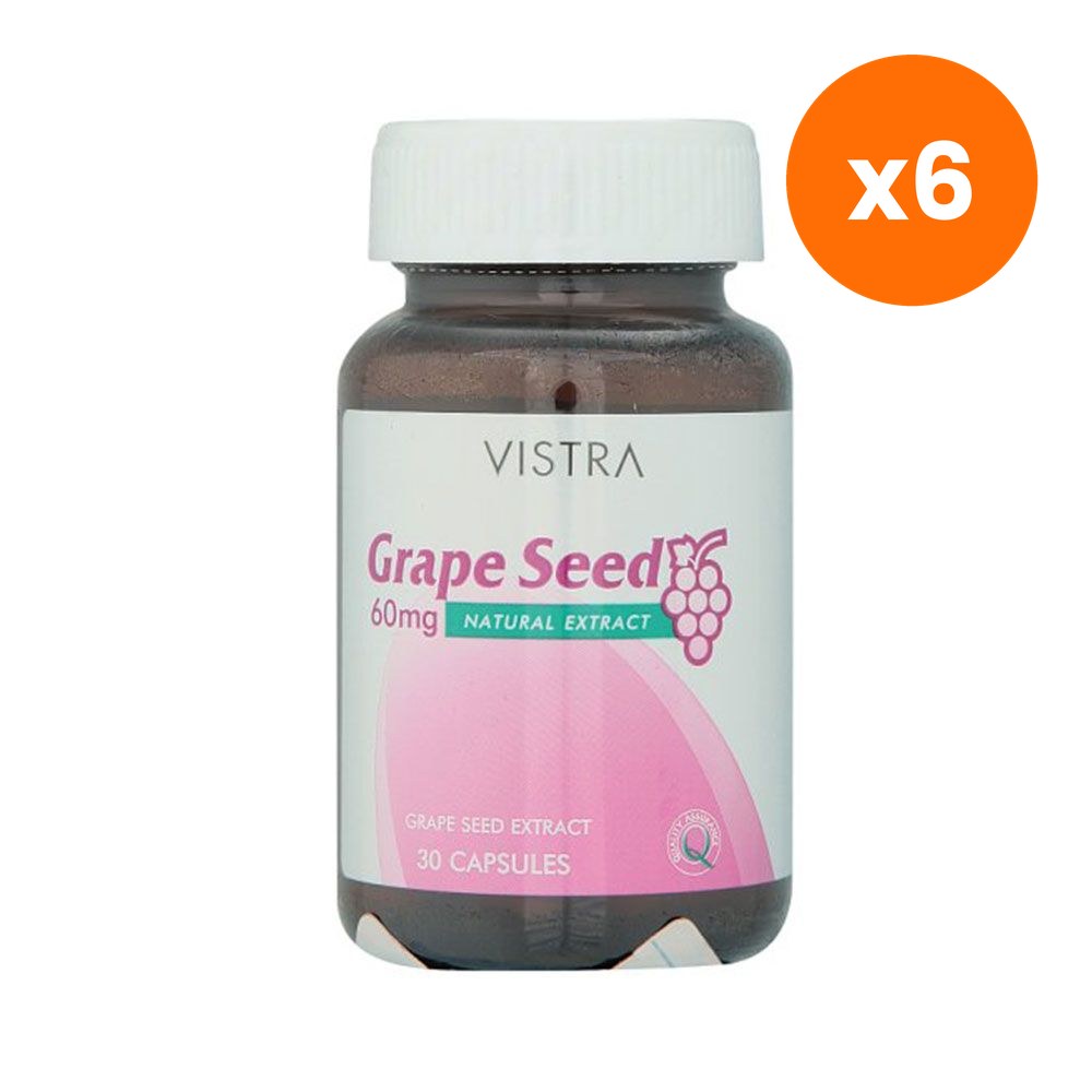 VISTRA Grape Seed Extract 60mg Capsules 30 Capsules