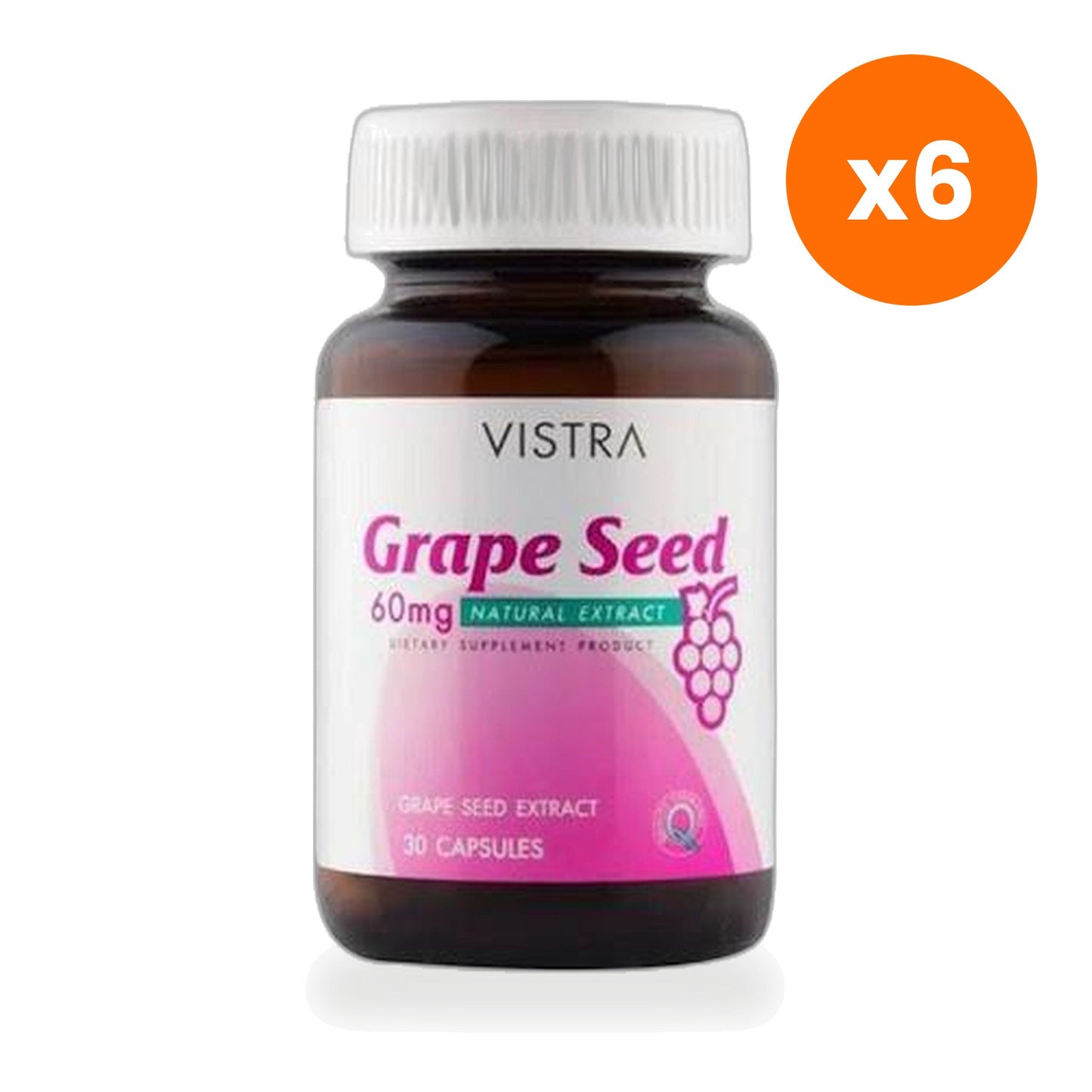 Vistra Grape Seed Extract Tablets 30 Tablets