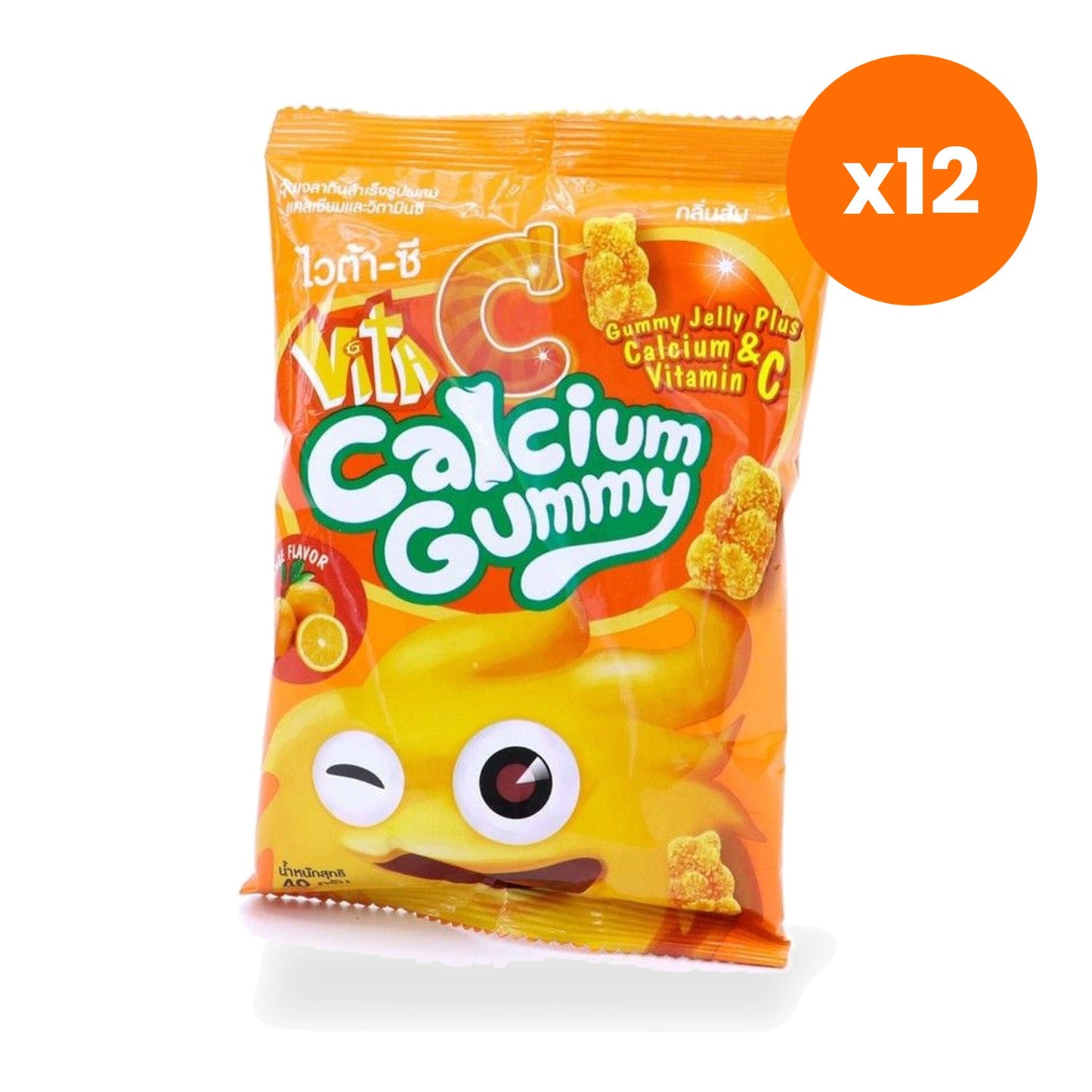 Vita C Calcium Gummy Orange Flavour 40 g
