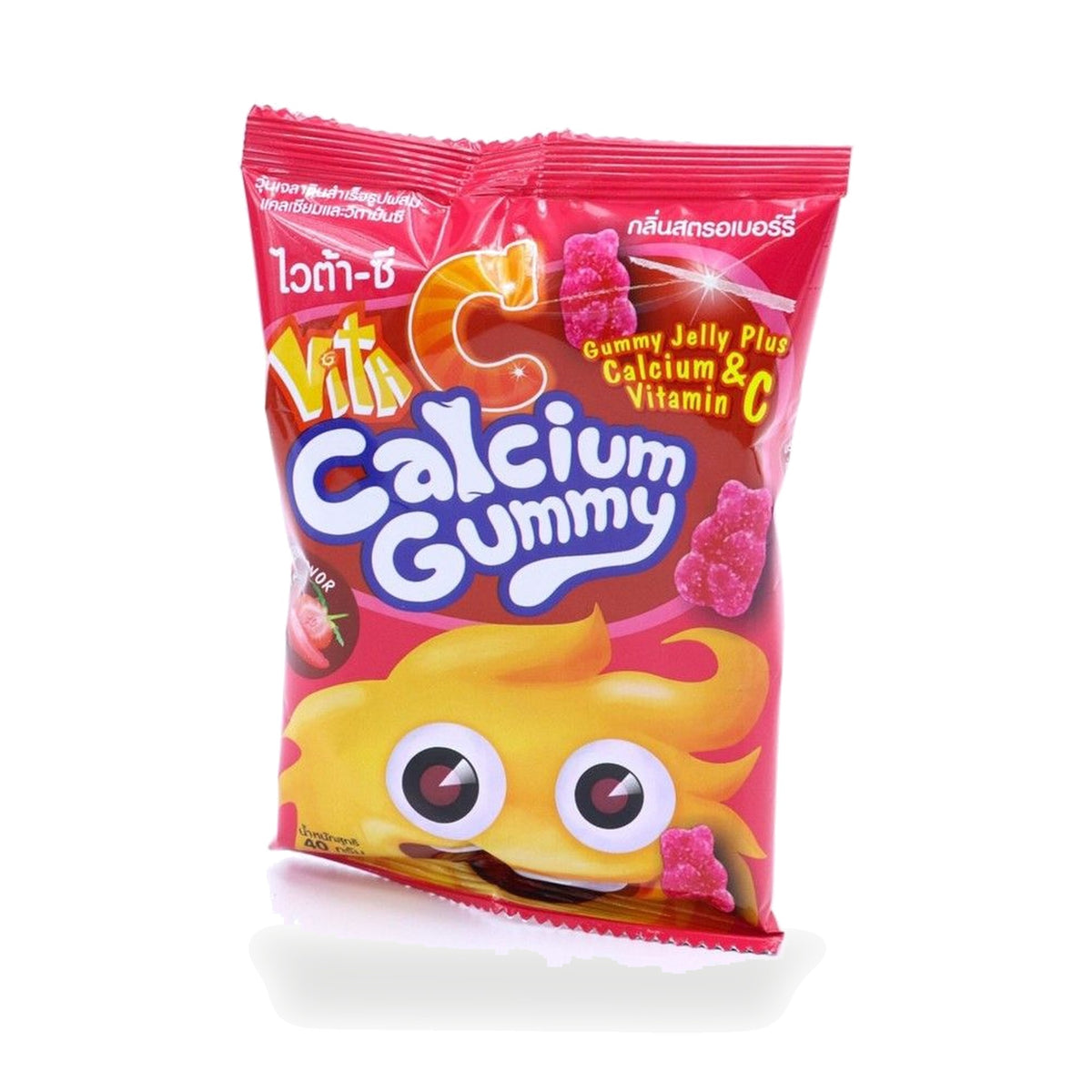 Vita-C Calcium Gummy Strawberry Flavour — 40 g