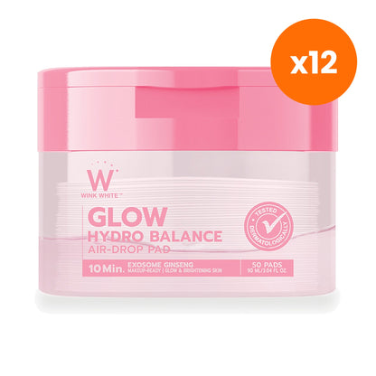 Wink White Glow Hydro Balance Air Drop Toner Pads for Radiant Skin