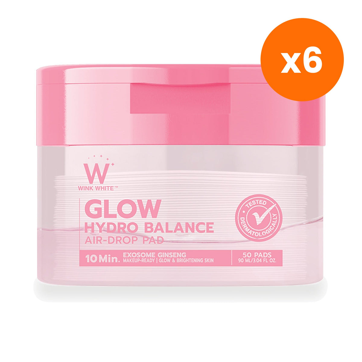 Wink White Glow Hydro Balance Air Drop Toner Pads for Radiant Skin