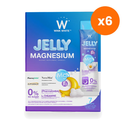 Wink White Jelly Magnesium Night Plus GABA for Restful Sleep