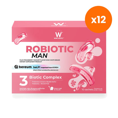Wink White Probiotic Woman Plus Strawberry Yoghurt Flavour for Women's Gut Health