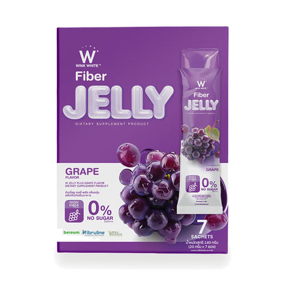 Wink White W Jelly Fibre Plus, Grape Flavour