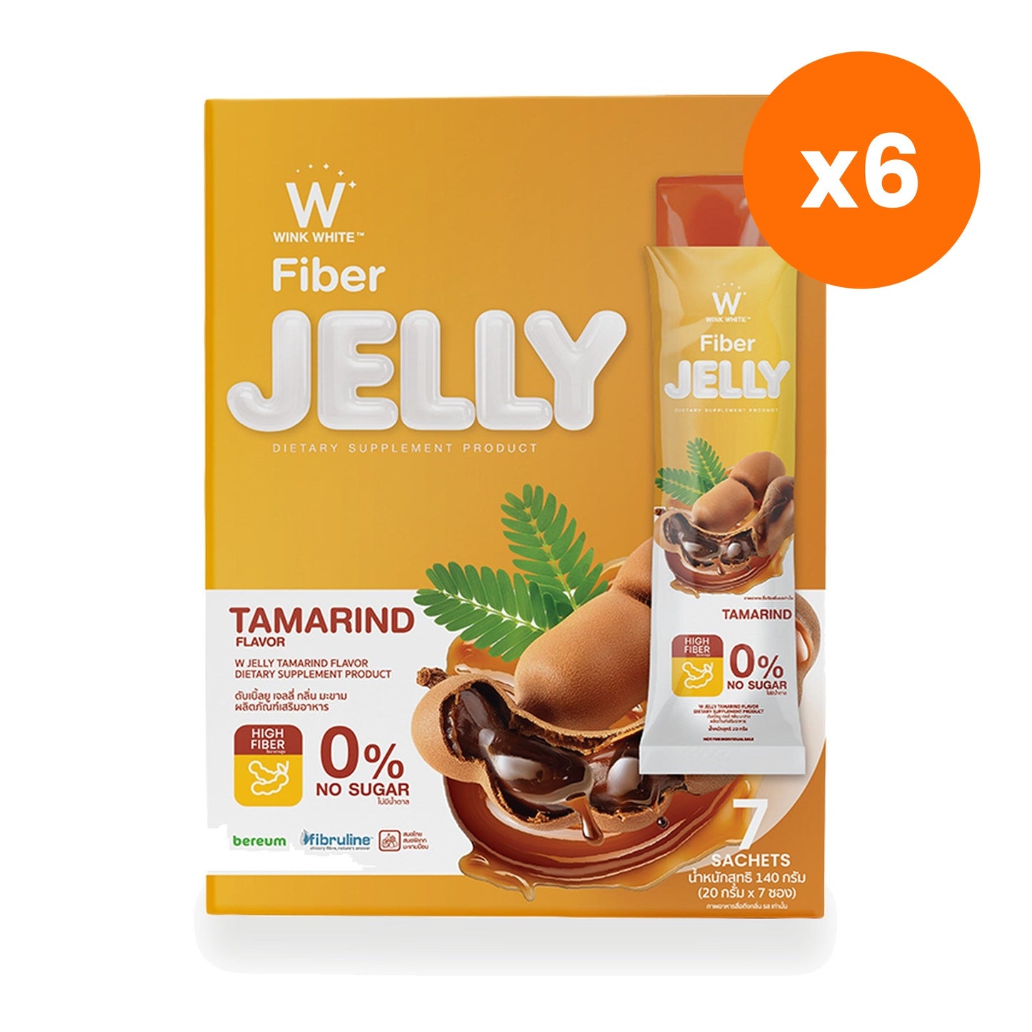 Wink White W Jelly Fibre Tamarind Flavour for Digestive Regularity