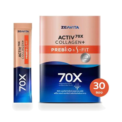 ZEAVITA Activ70X Collagen Plus Prebro & S-Fit Sachets — 30 Sachets